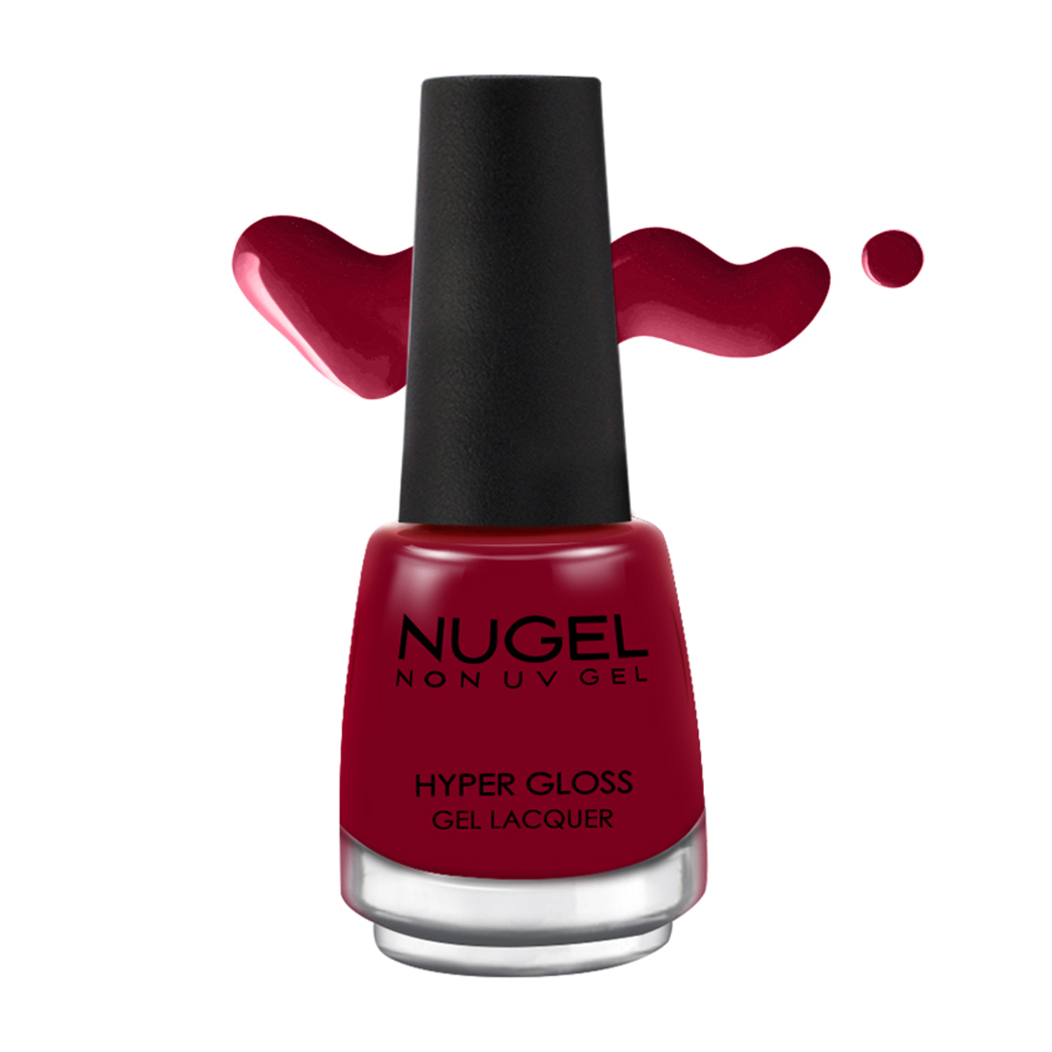 NUGEL Non UV Gel Nail Enamel, 13ml-031 - Crimson Red