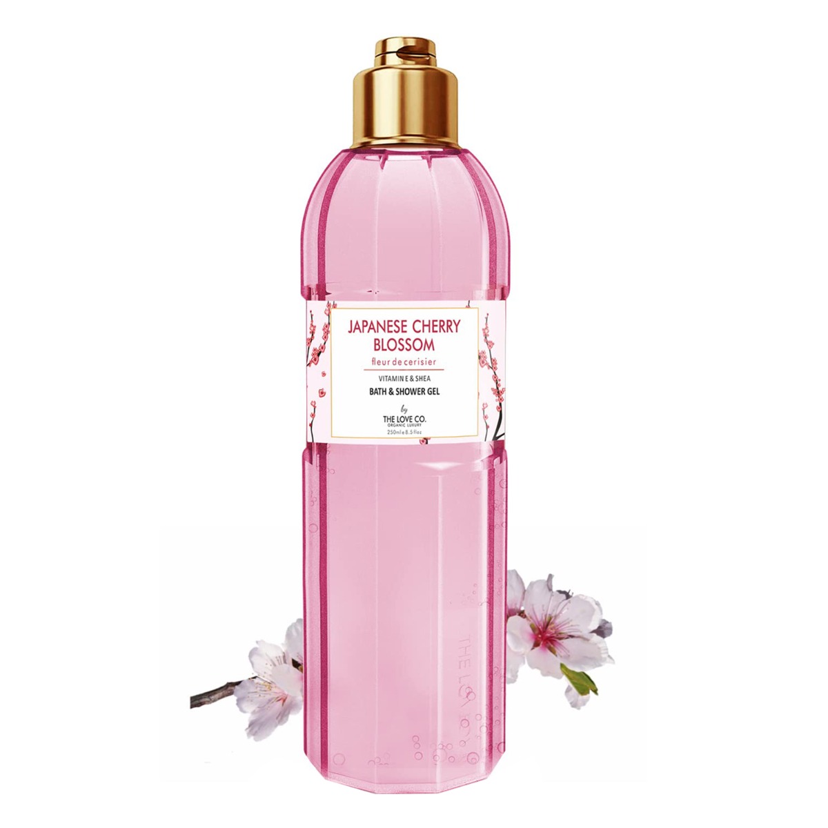 The Love Co. Japanese Cherry Blossom Bath & Shower Gel, 250ml