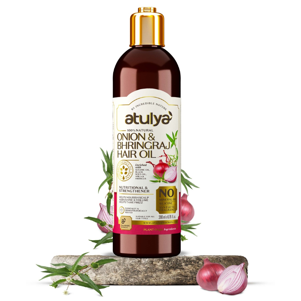 Atulya Onion And Bhringraj Hair Oil, 200ml