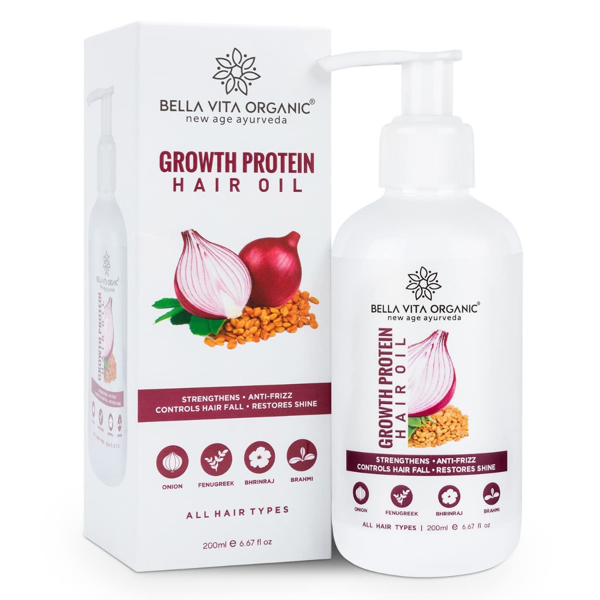 Bella Vita Organic Growth Protein Hair Oil, 200ml