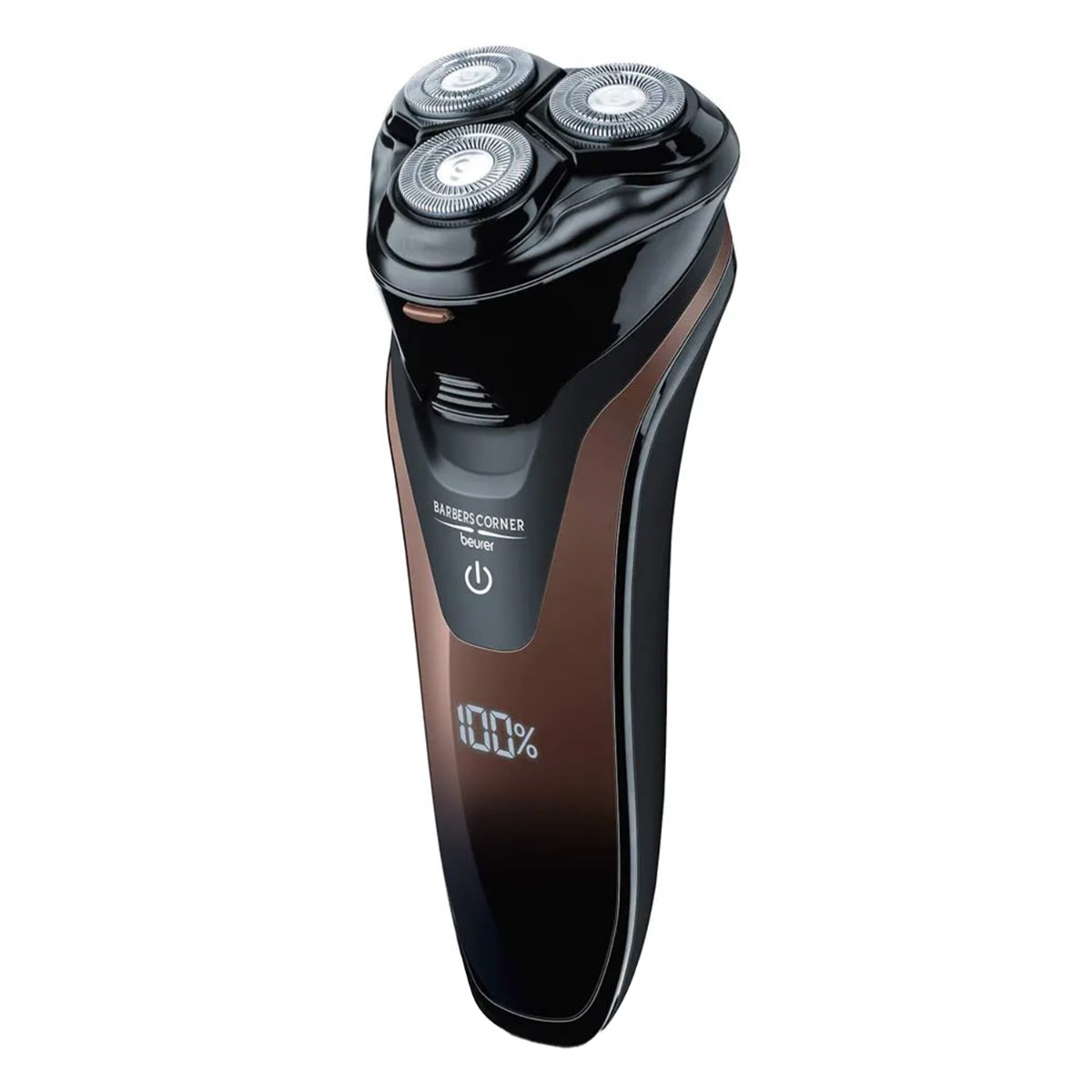 Beurer HR 8000 Rotary Shaver Precision Cutting System With 3 Spring-Loaded Dual-Ring Shaver Heads 2-in-1 Beard And Sideburn Styler As Well As Pop-up Contour Trimmer, 1Pc