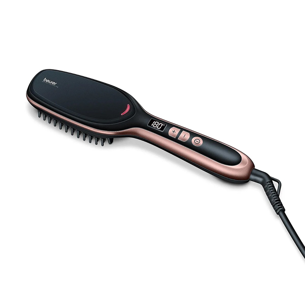Beurer HS 60 Hair Straightening Brush 45 Watt - Black, 1Pc