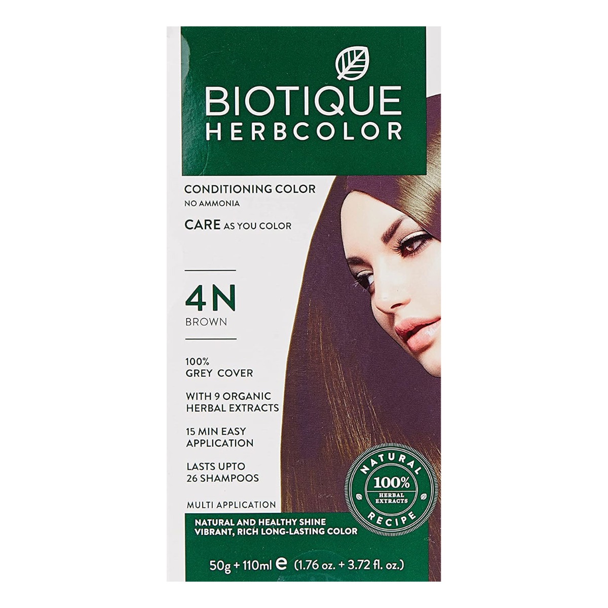 Biotique Bio Herbcolor 4N Brown, 50gm