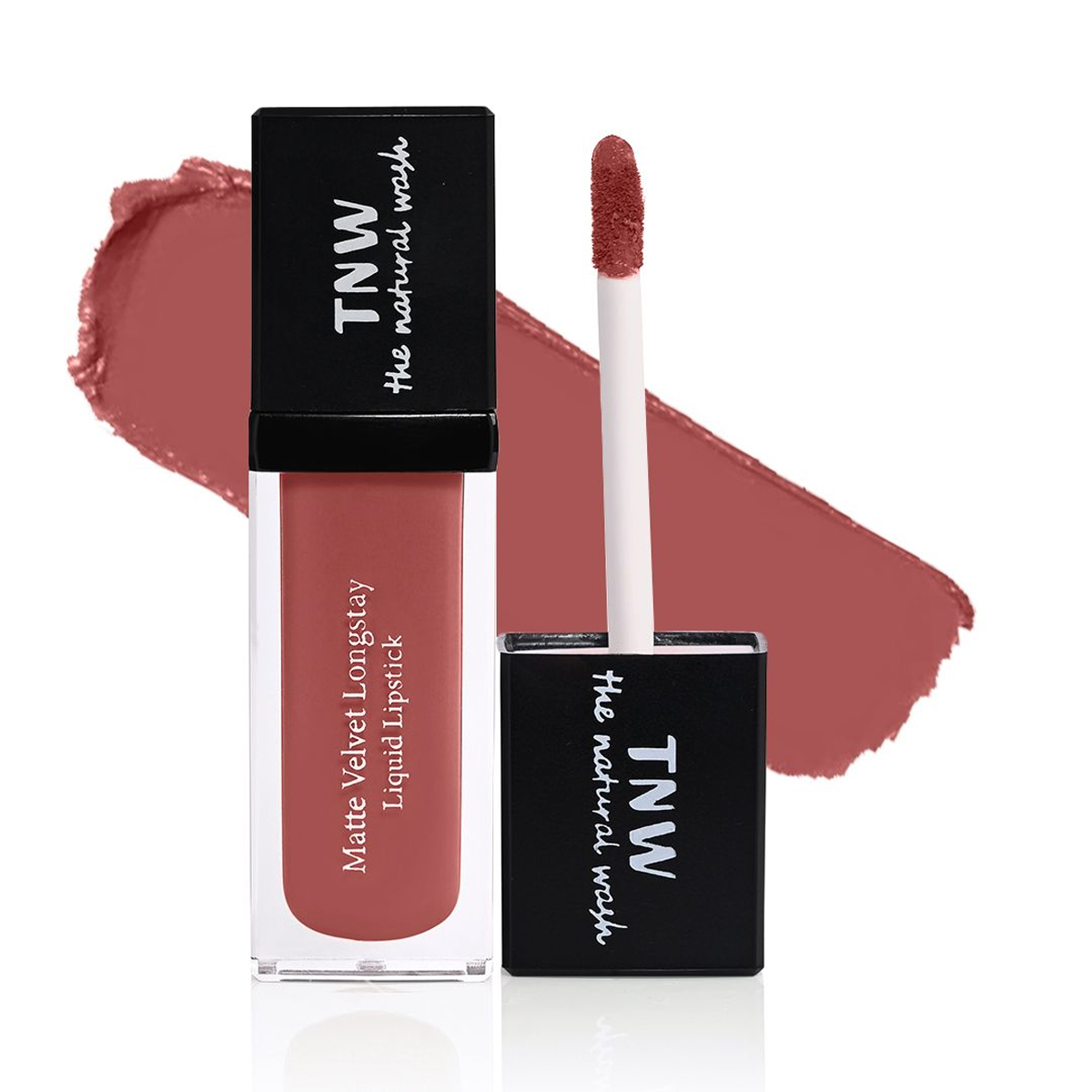TNW - The Natural Wash Matte Velvet Longstay Liquid Lipstick, 01 - Blush Nude - Nude Pink, 5ml