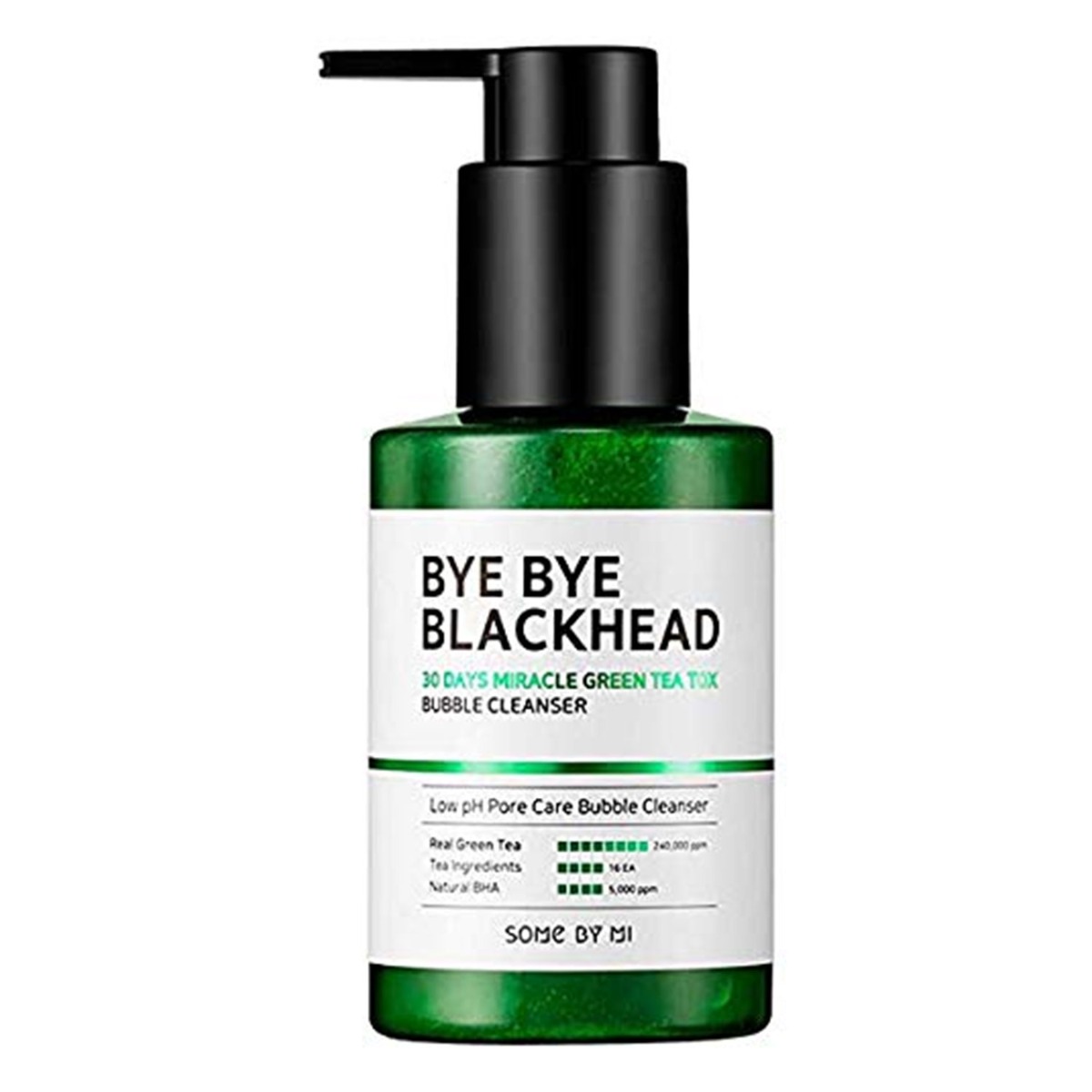 SOMEBYMI Bye Bye Blackhead 30 Days Miracle Green Tea Tox Bubble Cleanser, 120gm