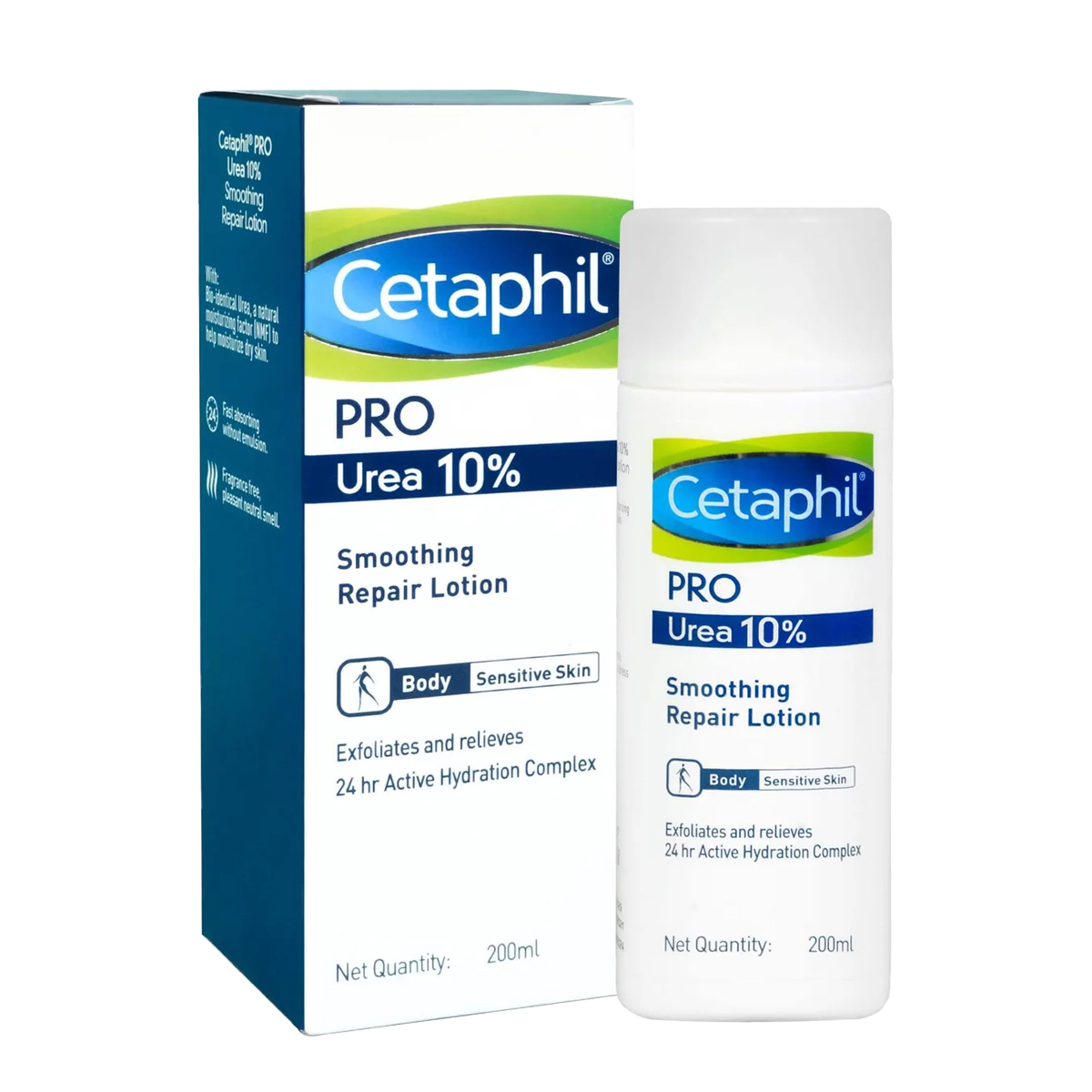 Cetaphil Pro Urea 10% Smoothing Repair Lotion For Body For Sensitive Skin, 200ml