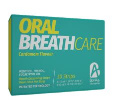 BonAyu Oral Breath Care Cardamom Flavour Mouth Freshener Strips, 30 Strips
