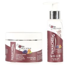 Panachee Face Care Combo with Grape Vine Face Wash, 100ml + Face Scrub, 100gm