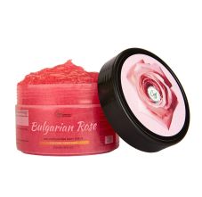 CGG Cosmetics Bulgarian Rose Gel Exfoliating Body Scrub- Firm, Tight Skin & 100% Natural Rose Water, 250gm