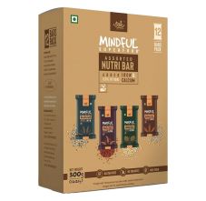 EAT Anytime Mindful Millet Energy Bars - Variety Box (Ragi, Bajra, Quinoa and Jowar) - 25 gm x 12 Bars