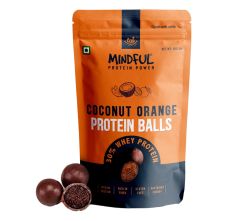 Mindful Coconut Orange Protein Energy Balls| 30% Whey Protein
