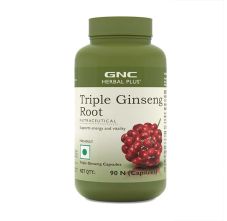 GNC Herbal Plus Triple Ginseng Root 90n