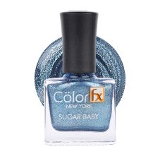 Color Fx Shimmery Matt Gel Long Lasting Nail Enamel, 102 - Blue, 9ml
