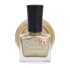 Color Fx Shimmery Matt Gel Long Lasting Nail Enamel, 108 - Gold,  9ml