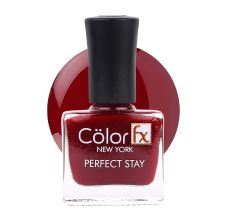 Color Fx Glossy Gel Long Lasting Nail Enamel, 121 - Maroon, 9ml