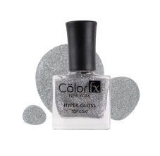 Hyper Gloss Top Coat Finish 21 Toxin Free Non Yellowing Nail Enamel Holographic Silver