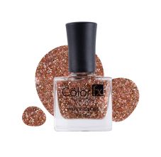 Color Fx Hyper Gloss Top Coat Glitter Finish 21 Toxin Free Non Yellowing Nail Enamel, 173 - Rose Gold, 9ml