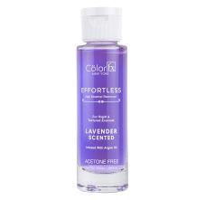 Color Fx Effortless Nail Enamel Remover Acetone Free Argan Oil Infused Hydrating, 175 - Lavender, 50ml