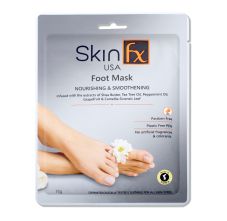 Skin Fx Foot Mask For Nourishing & Smoothening With Shea Butter Tea Tree Oil Peppermint Oil And Grapefruit, 16gm