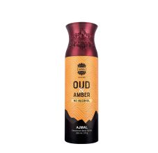 Oud Amber Non-Alcoholic Deodorant Body Spray With Woody Ambery Fragrance Perfume Ideal Gift For Men And Women