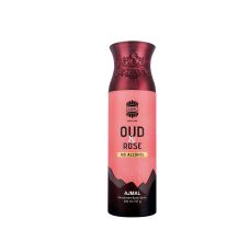 Oud Rose Non-Alcoholic Deodorant Body Spray With Spicy Woody Fragrance Perfume Ideal Gift For Men And Women