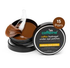 Coffee Hydrogel Under Eye Patches for Dark Circles with Hyaluronic Acid 15 Pairs