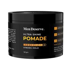 Hair Styling Ultra Shine Pomade for Strong Hold and Wet Look Hairstyle
