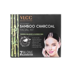 Activated Bamboo Charcoal Facial Kit For Purified, Balanced & Glowing Skin