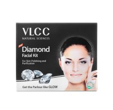 Diamond Facial Kit Skin Purifying With Parlour Glow With Colloidal Diamond, Jojoba Oil, Olive Oil & Aloe Ver