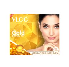 Gold Facial Kit For Bright & Glowing Skin Parlour Glow With 24K Gold Bhasma, Rose Extracts, Turmeric & Aloe Vera