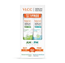 Salicylic Acid & Neem Serum Facewash To Prevent Acne For Am With Free Hyaluronic Acid & Aloe Vera Serum Facewash To Strengthen Skin Barrier For Pm