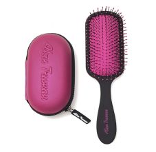 Alan Truman Knot No More Detangling & Hair Care Brush - Pink Hot Glare