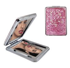 Glitter Portable Double-Sided Mirror - Assorted