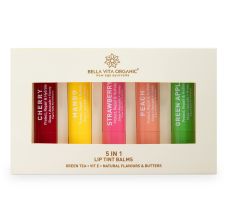 Bella Vita Organic 5 In 1 Lip Tint Balms - Pack of 5, 25gm