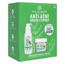 Bella Vita Organic Anti Acne Face Wash & Face Gel - Neem Combo