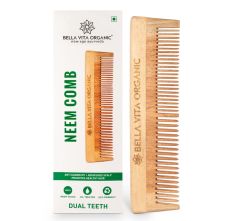 Neem Wooden Comb Dual Teeth