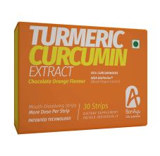 Turmeric Curcumin Extract Chocolate Orange Flavour Mouth Dissolving Strips For Men And Women