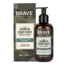 Brave Essentials 2 In 1 Shampoo Conditioner, 200ml