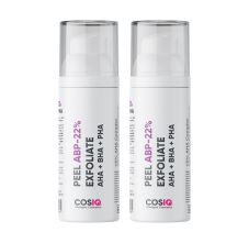 CosIQ ABP 22% Regular Use Exfoliating Peel AHA 15% | PHA 5% | BHA 2% Peeling Solution, 30ml (Pack of 2)