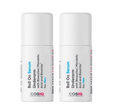 CosIQ Brightening Underarm Roll On Serum for Men, 40ml (Pack of 2)