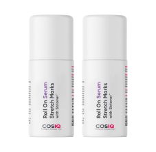 CosIQ Stretch Marks Removal Roll-On Serum with Striover and Retinol, 40ml (Pack of 2)