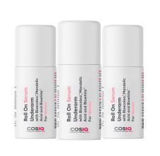 CosIQ Brightening Underarm Roll On Serum for Women, 40ml (Pack of 3)