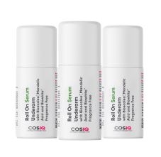 CosIQ Brightening Underarm Roll On Serum, 40ml (Pack of 3)