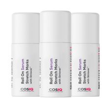CosIQ Stretch Marks Removal Roll-On Serum with Striover and Retinol, 40ml (Pack of 3)