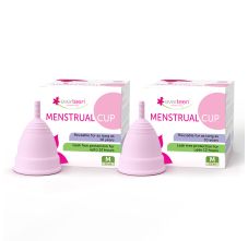 Medium Menstrual Cup for Periods | Odor-Free, Rash-Free, No Leakage | 12-Hour Protection | Reusable For Up To 10 Years