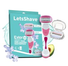 LetsShave Evior Trial Pack Body Hair Removal Razor for Women 63 gm