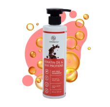 Careberry Keratin Oil & Silk Proteins Anti-Frizz Shampoo for Dry & Frizzy Hair, 300ml