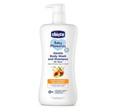 Chicco Gentle Body Wash & Shampoo Oats Extract And Apricot, 500ml