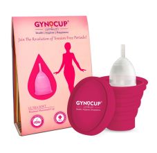 Menstrual Cup For Women | Transparent and Sterilizer Container Large