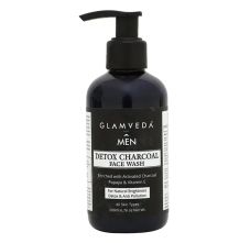 Glamveda Men Detox Charcoal Face Wash, 200ml